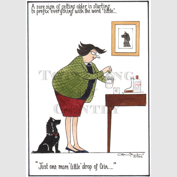 Signed Special Tottering by Gently Print - Drop of gin