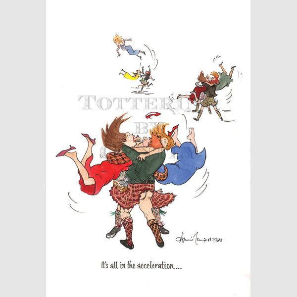 Signed Special Tottering by Gently Print - All about acceleration...