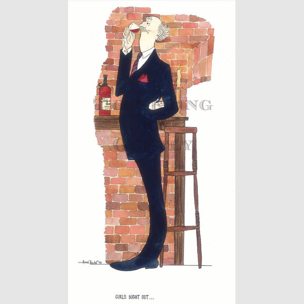 Signed Special Tottering by Gently Print - Girls night out