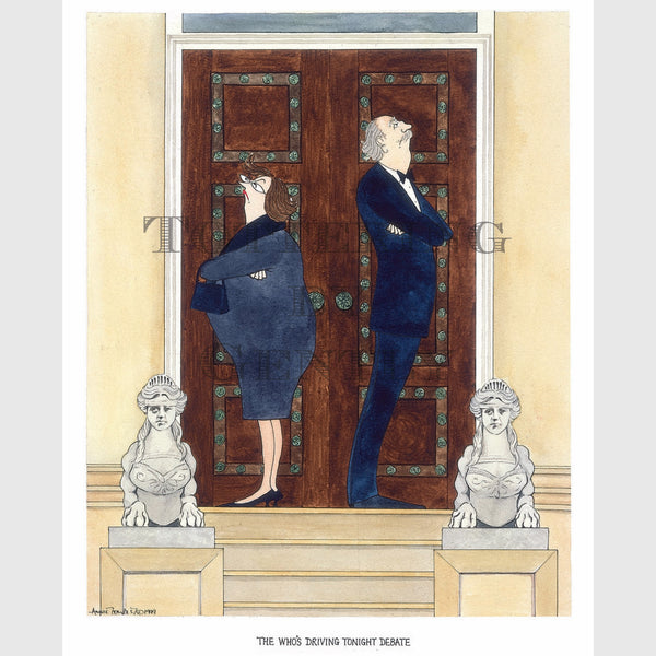 Signed Special Tottering by Gently Print - Who's Driving Debate