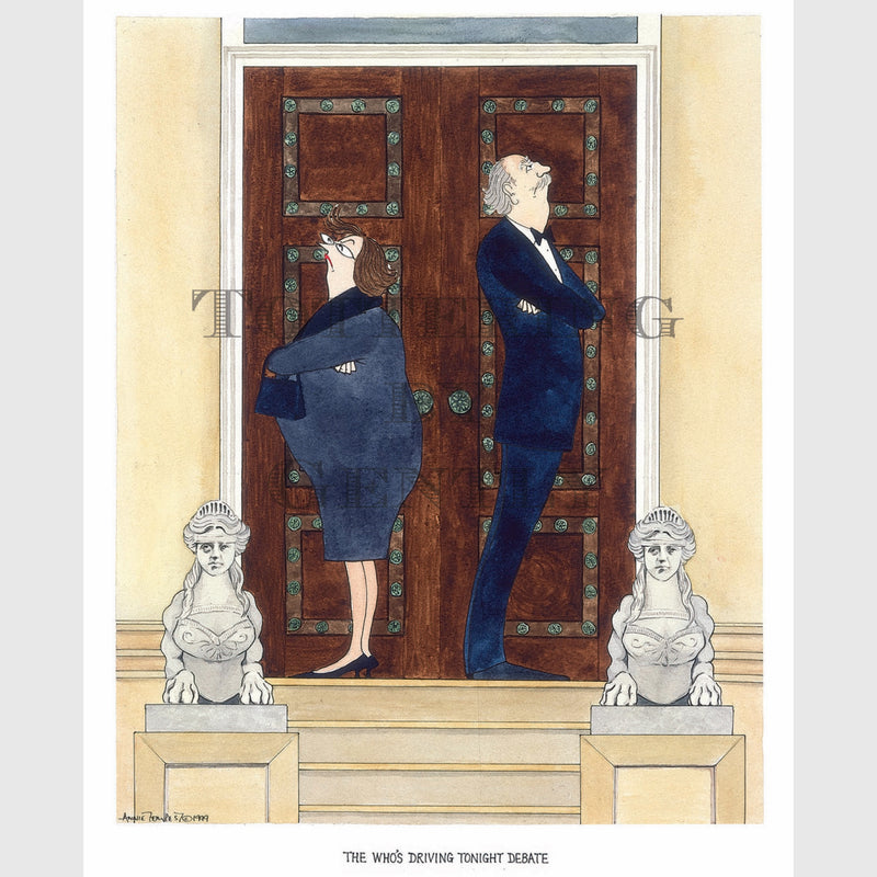 Signed Special Tottering by Gently Print - Who's Driving Debate