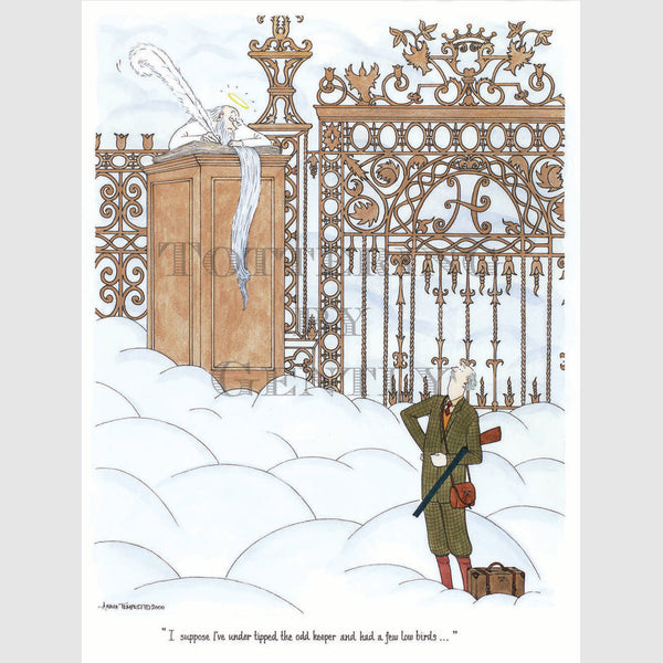 Signed Special Tottering by Gently Print - Under-tipped the keeper