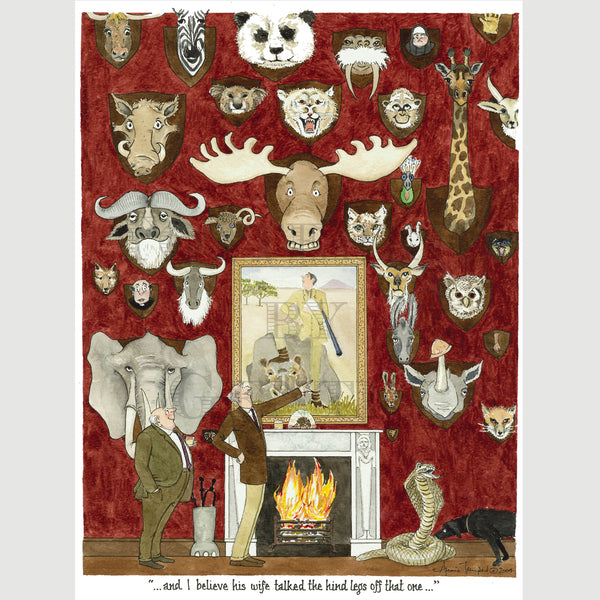 Signed Special Tottering by Gently Print - Talked the hind legs off
