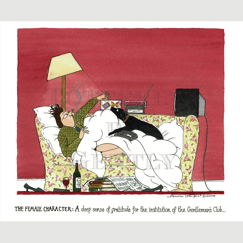 Signed Special Tottering by Gently Print - Gratitude for the Gentleman's Club