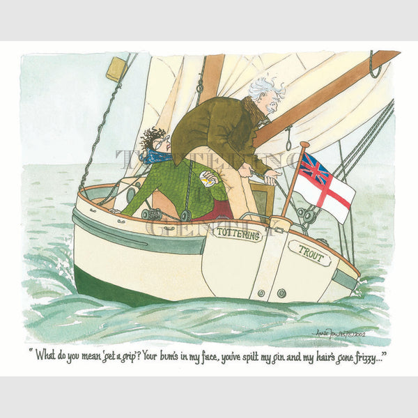 Signed Special Tottering by Gently Print - A day's sailing
