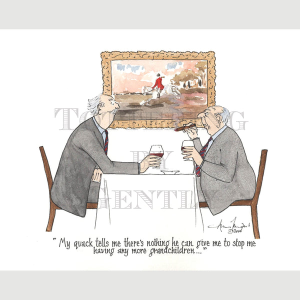Signed Special Tottering by Gently Print - No more Grandchildren