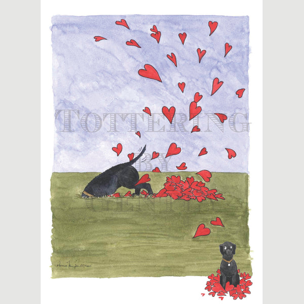Signed Special Tottering by Gently Print - Digging for hearts