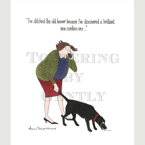 Signed Special Tottering by Gently Print - Cordless hoover