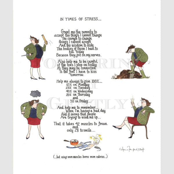 Signed Special Tottering by Gently Print - In Times of Stress
