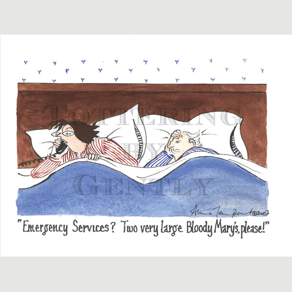 Signed Special Tottering by Gently Print - Emergency Services