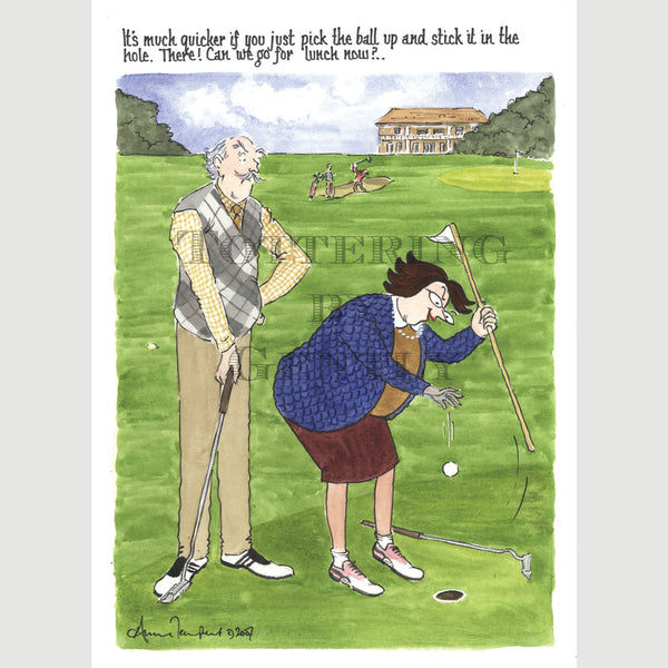 Signed Special Tottering by Gently Print - Can we go to lunch now?