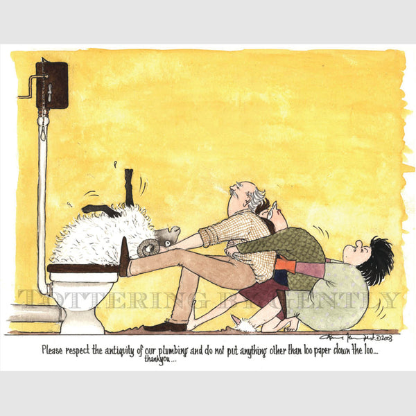 Signed Special Tottering by Gently Print - Blocked pipework