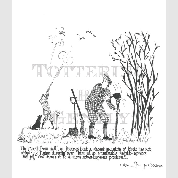 Signed Special Tottering by Gently Print - The shooting guest from hell