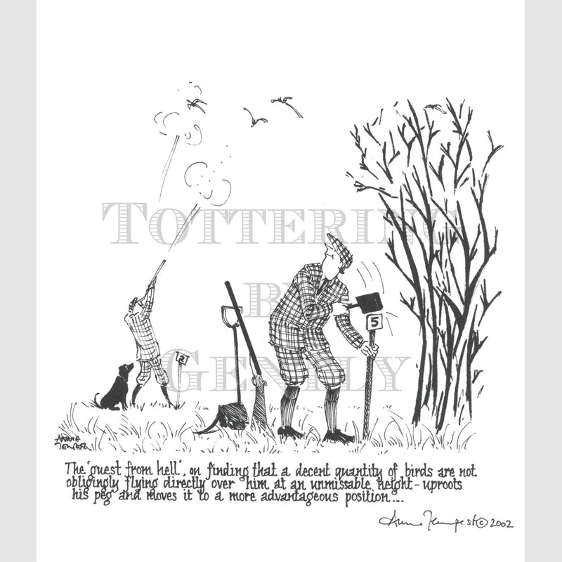 Signed Special Tottering by Gently Print - The shooting guest from hell