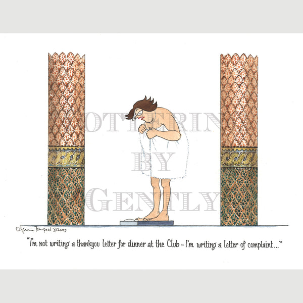 Signed Special Tottering by Gently Print - Letter of complaint