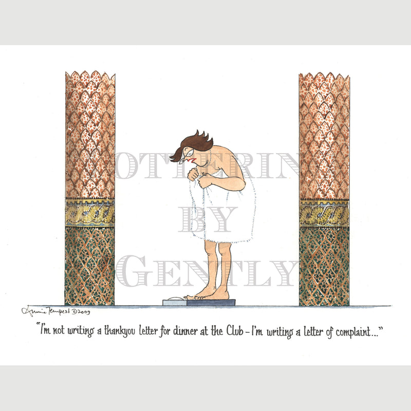 Signed Special Tottering by Gently Print - Letter of complaint