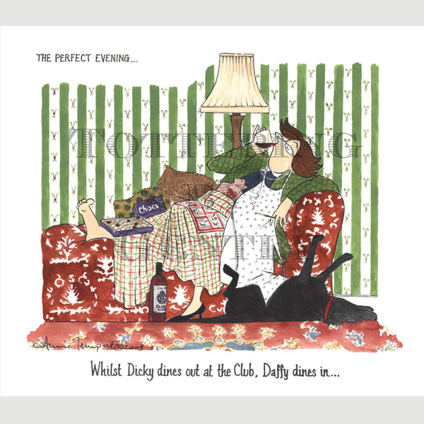 Signed Special Tottering by Gently Print - The Perfect Evening...