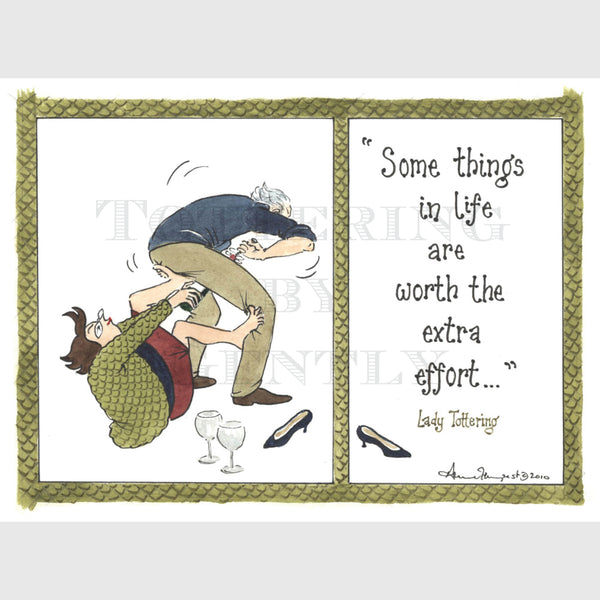 Signed Special Tottering by Gently Print - Some things in life...