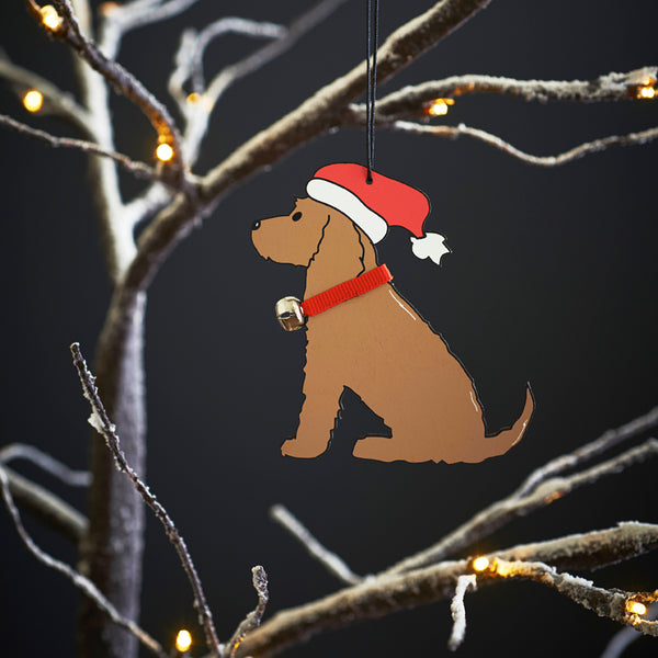 Golden Cocker Spaniel Dog Christmas Tree Decoration by Sweet William Designs | Frisky Partridge Gifts & Homeware