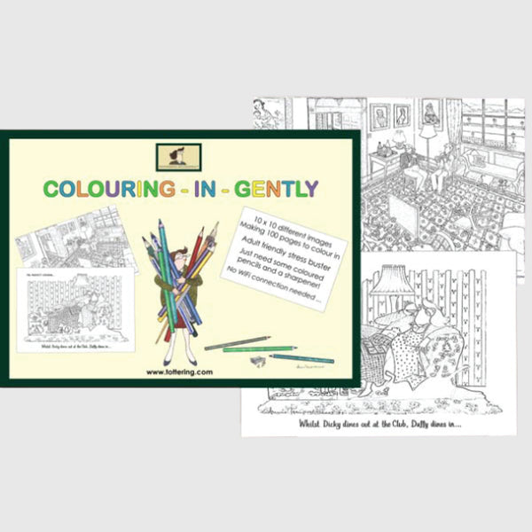 Tottering by Gently Colouring in book