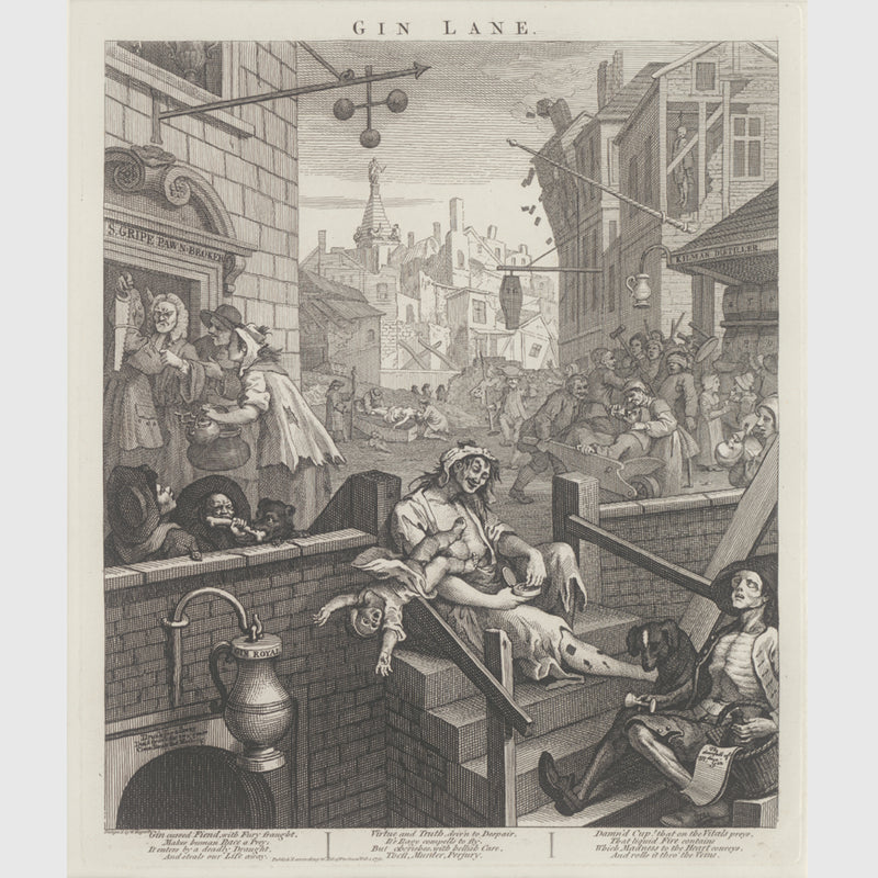 Gin Lane | William Hogarth Print