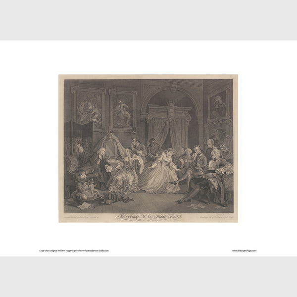 Marriage A-la-Mode Plate 4, The Toilette by William Hogarth print from Frisky Partridge