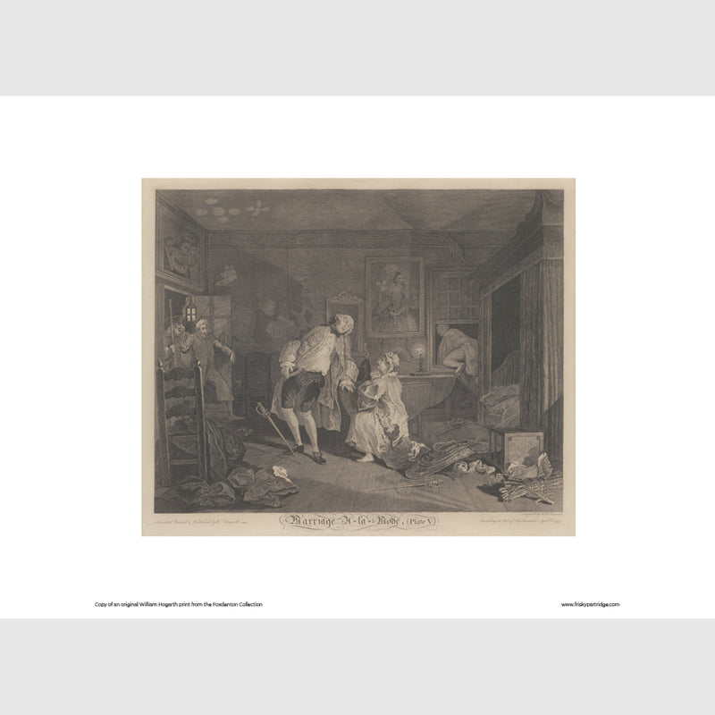 Marriage A-la-Mode Plate 5, The Bagnio by William Hogarth print from Frisky Partridge